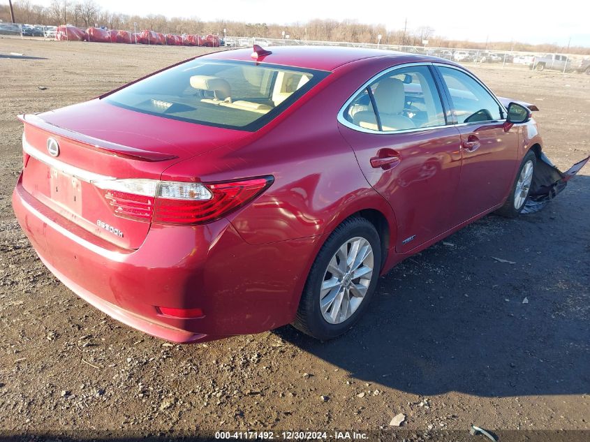 VIN JTHBW1GG6E2075229 2014 LEXUS ES 300H no.4