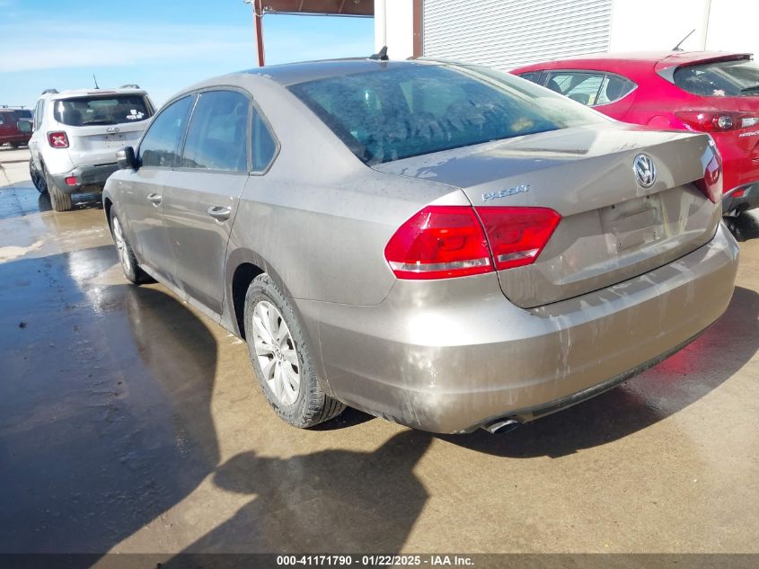 VIN 1VWAS7A35FC027134 2015 VOLKSWAGEN PASSAT no.3