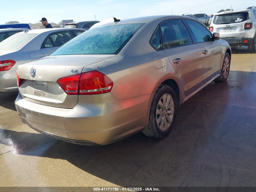 VIN 1VWAS7A35FC027134 2015 VOLKSWAGEN PASSAT no.4