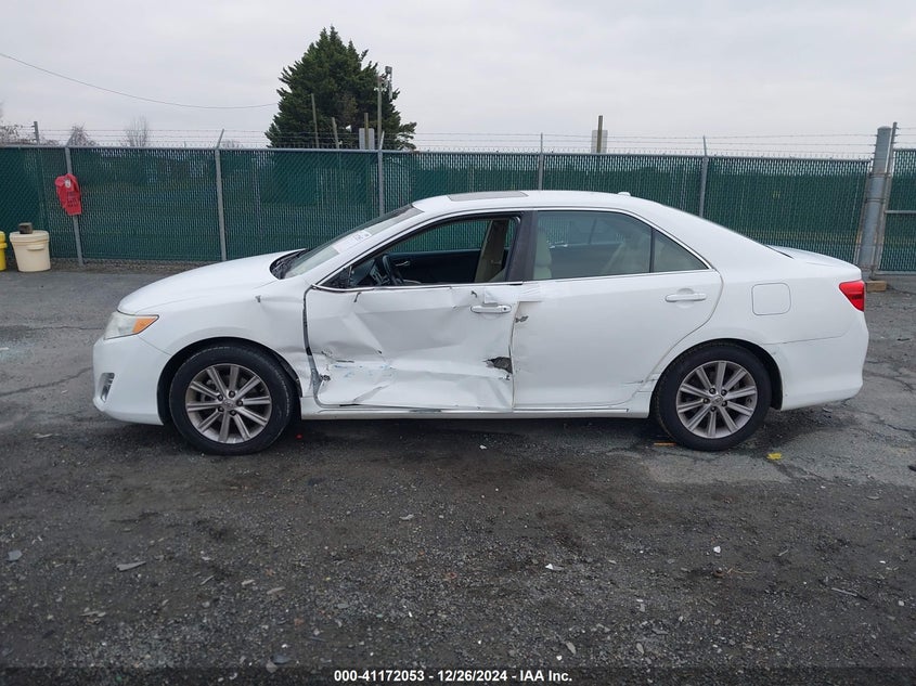 2014 TOYO CAMRY XLE AUTOMATIC VIN: 4T4BF1FKXER346001