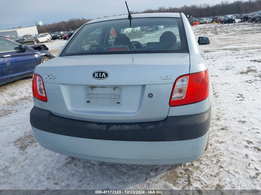 2008 Kia Rio Lx VIN: KNADE123486381647 Lot: 41172123