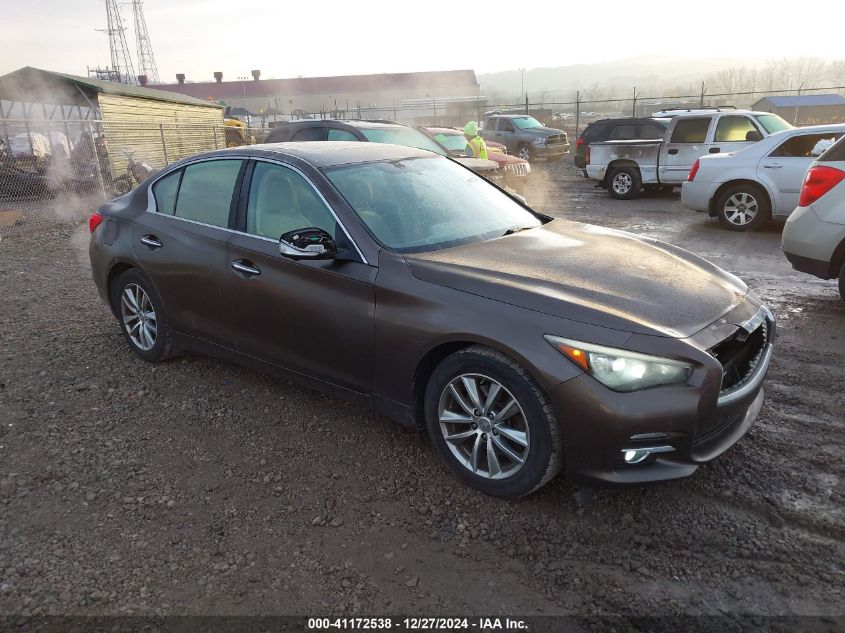 VIN JN1BV7AR5EM690573 2014 Infiniti Q50, Premium no.1