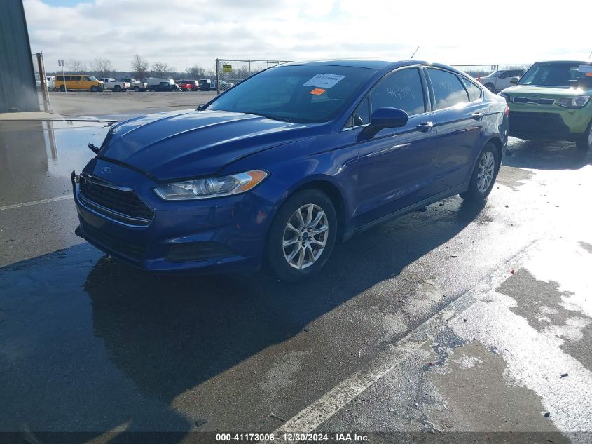 VIN 1FA6P0G71G5116044 2016 Ford Fusion, S no.2