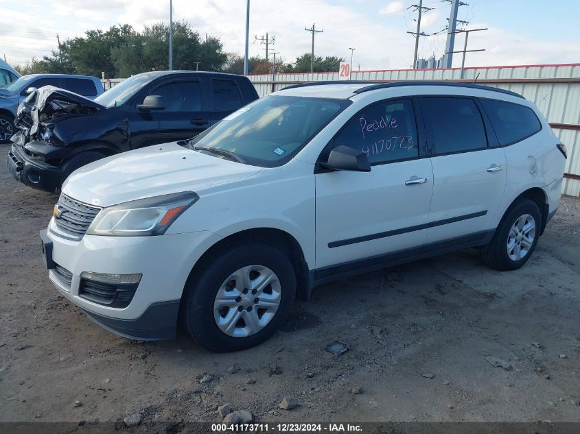 VIN 1GNKRFED1EJ223167 2014 Chevrolet Traverse, LS no.2