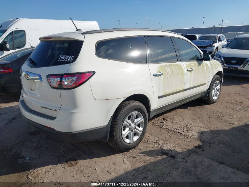 VIN 1GNKRFED1EJ223167 2014 Chevrolet Traverse, LS no.4