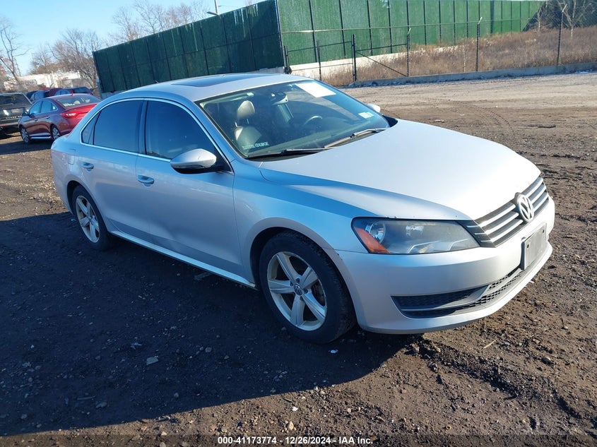 2012 VOLKSWAGEN PASSAT VIN: 1VWBP7A3XCC095222