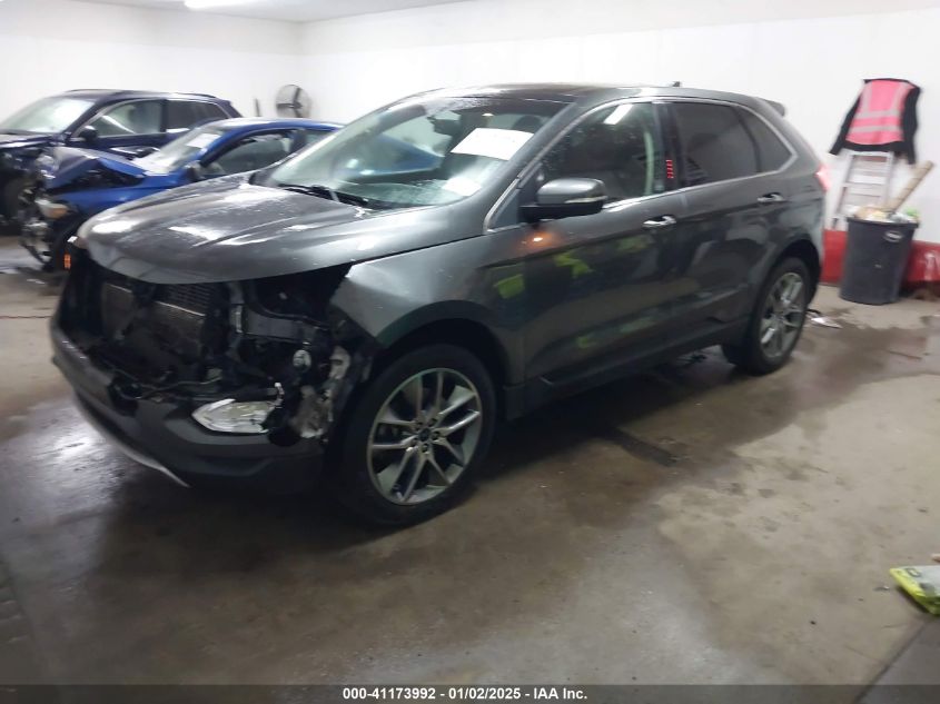 VIN 2FMTK4K85FBC38236 2015 FORD EDGE no.2