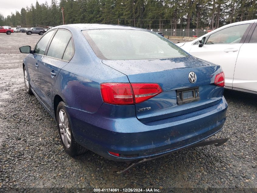 VIN 3VW2K7AJ2FM350767 2015 Volkswagen Jetta, 2.0L S no.3