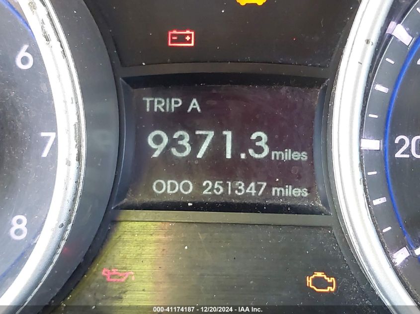 2012 HYUNDAI SONATA VIN: 5NPEB4AC3CH461314