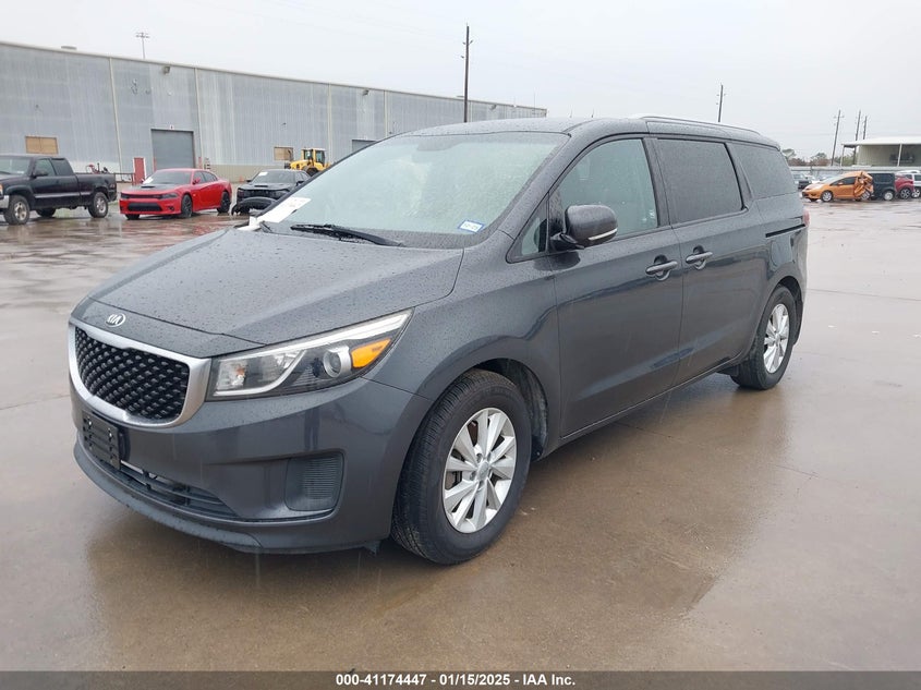 Vin: kndmb5c12g6107152, lot: 41664738, kia sedona lx 20162