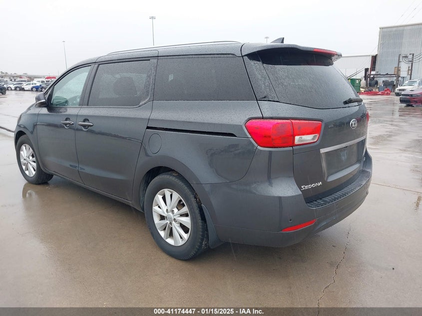 Vin: kndmb5c12g6107152, lot: 41664738, kia sedona lx 20163