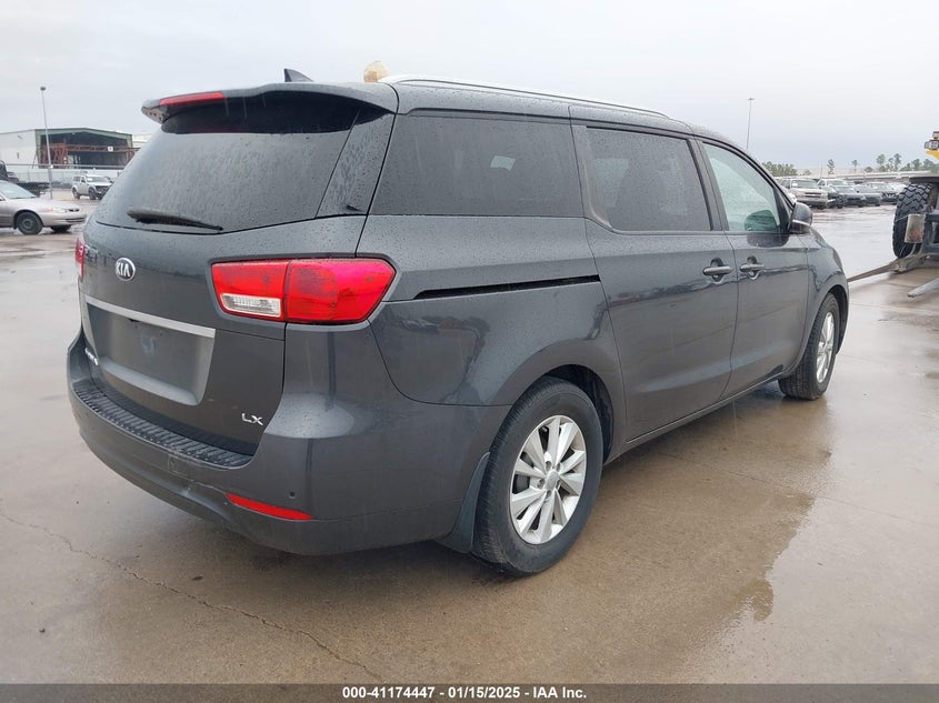 Vin: kndmb5c12g6107152, lot: 41664738, kia sedona lx 20164