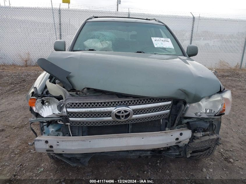 2007 Toyota Highlander Hybrid V6 VIN: JTEEW21A270035667 Lot: 41174496