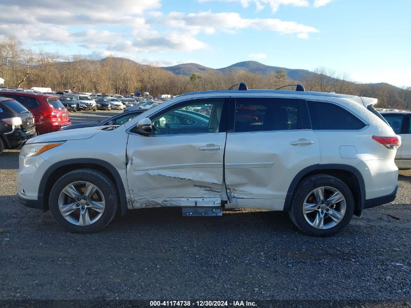 2015 TOYOTA HIGHLANDER LIMITED V6 - 5TDDKRFH5FS078079