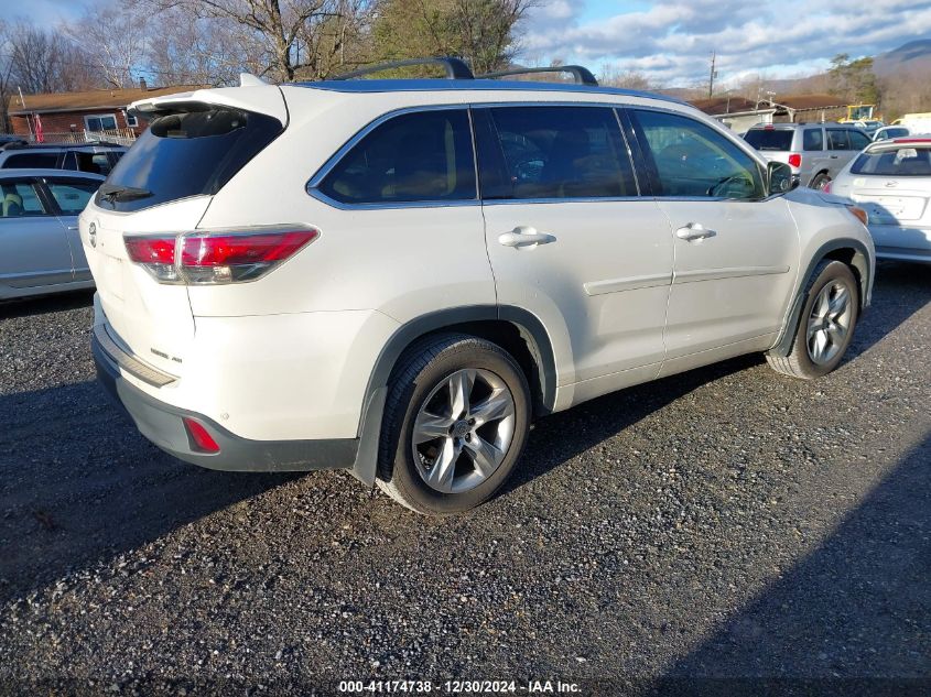 2015 TOYOTA HIGHLANDER LIMITED V6 - 5TDDKRFH5FS078079