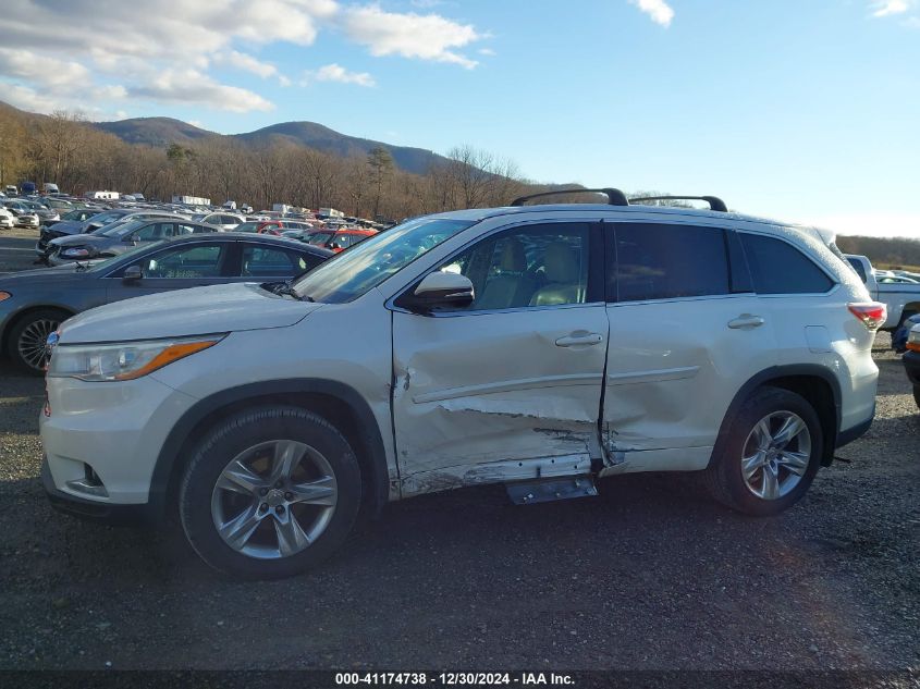 2015 TOYOTA HIGHLANDER LIMITED V6 - 5TDDKRFH5FS078079