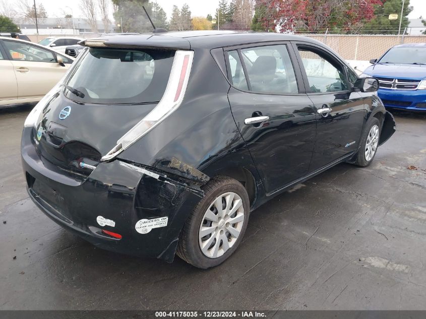 VIN 1N4AZ0CP7FC312719 2015 NISSAN LEAF no.4