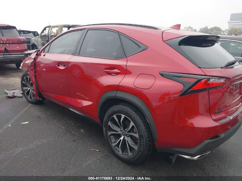 2017 Lexus Nx 200T F Sport VIN: JTJYARBZ6H2069899 Lot: 41175693