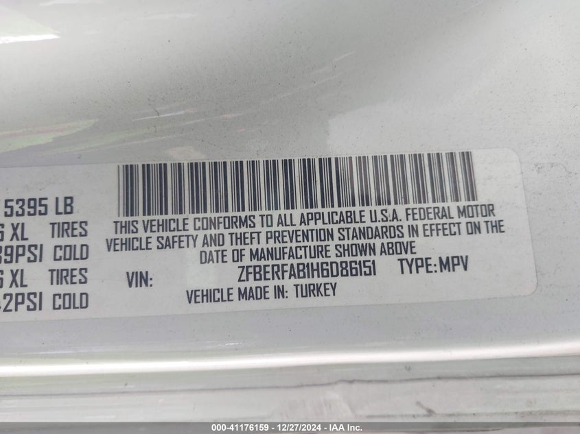 2017 RAM PROMASTER CITY - ZFBERFAB1H6D86151