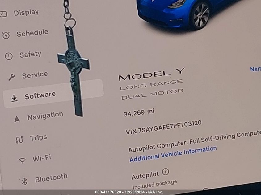 VIN 7SAYGAEE7PF703120 2023 Tesla Model Y, Awd/Long... no.16