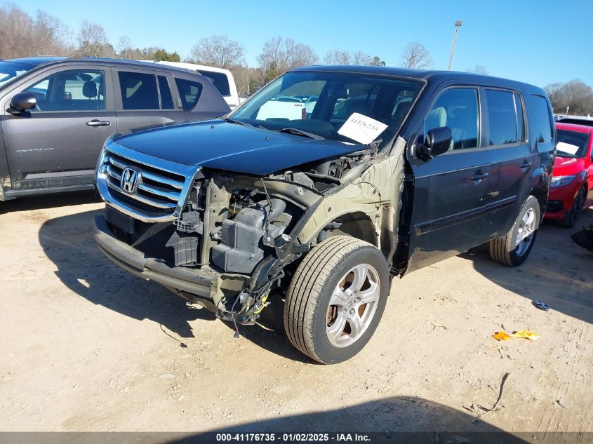 VIN 5FNYF4H67DB011165 2013 Honda Pilot, Ex-L no.2