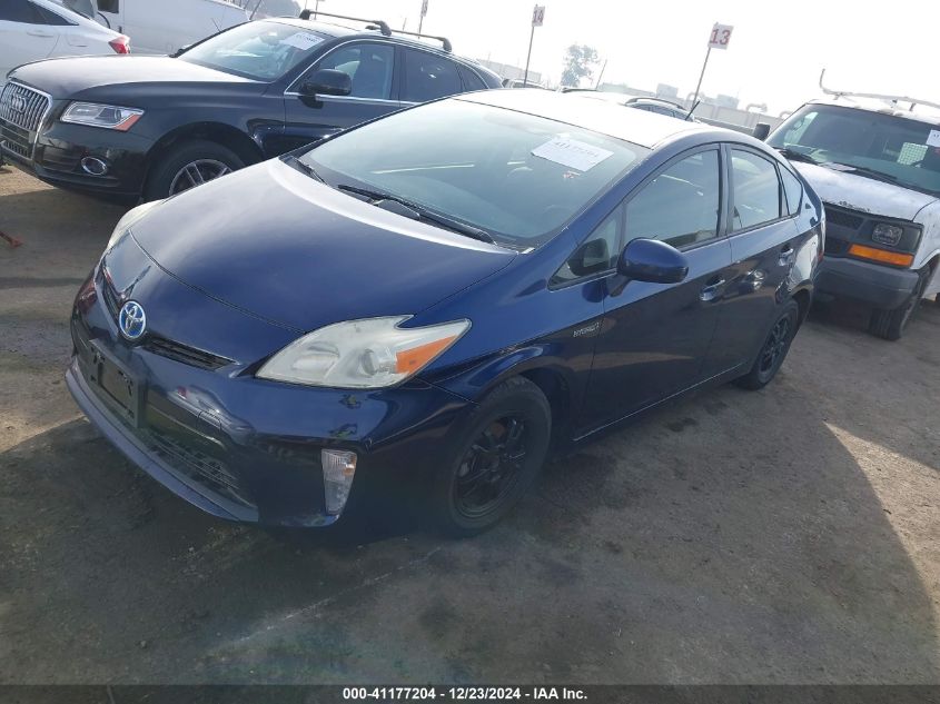 VIN JTDKN3DU3D1733667 2013 TOYOTA PRIUS no.2