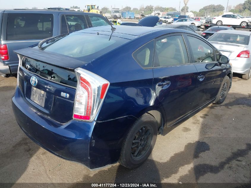 VIN JTDKN3DU3D1733667 2013 TOYOTA PRIUS no.4