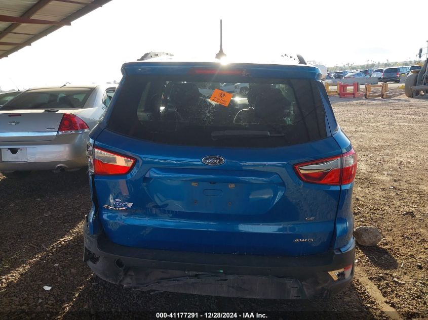 2020 Ford Ecosport Se VIN: MAJ6S3GLXLC363923 Lot: 41177291