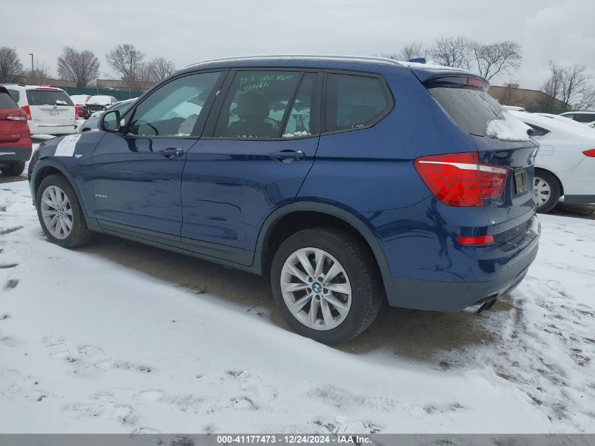 VIN 5UXWX9C53H0T09778 2017 BMW X3, Xdrive28I no.3