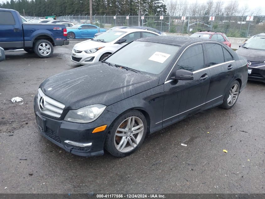 VIN WDDGF8AB1DR267795 2013 MERCEDES-BENZ C 300 no.2