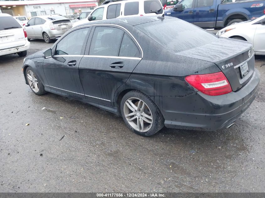 VIN WDDGF8AB1DR267795 2013 MERCEDES-BENZ C 300 no.3