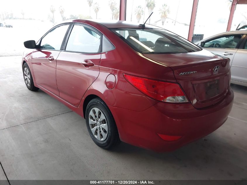 VIN KMHCT4AE0HU382813 2017 Hyundai Accent, SE no.3