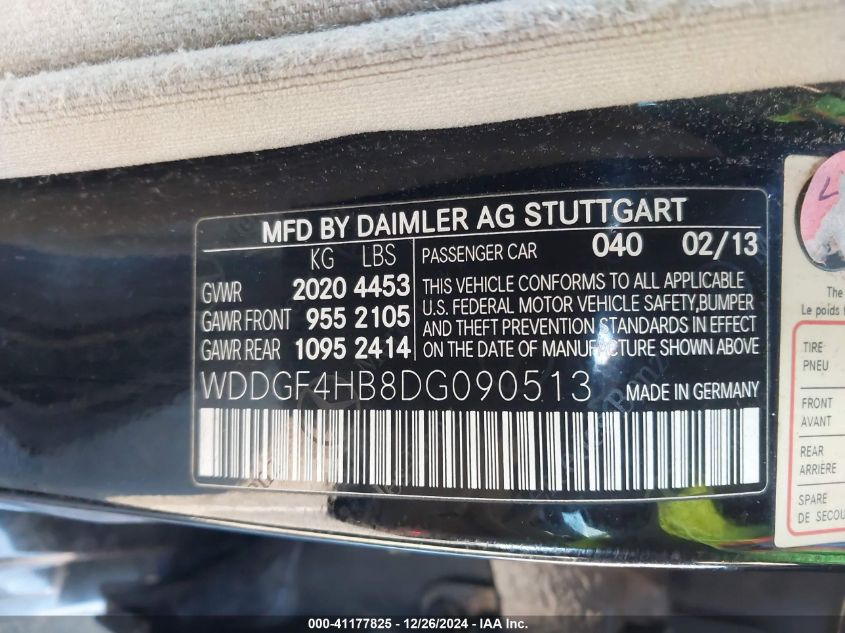 VIN WDDGF4HB8DG090513 2013 MERCEDES-BENZ C 250 no.9