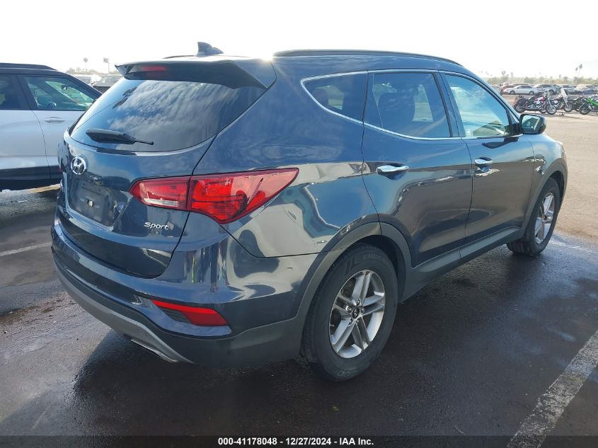 VIN 5XYZU3LB7HG383970 2017 Hyundai Santa Fe, Sport... no.4