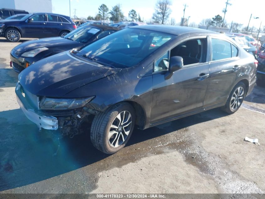 VIN 19XFB2F86DE270280 2013 Honda Civic, EX no.2