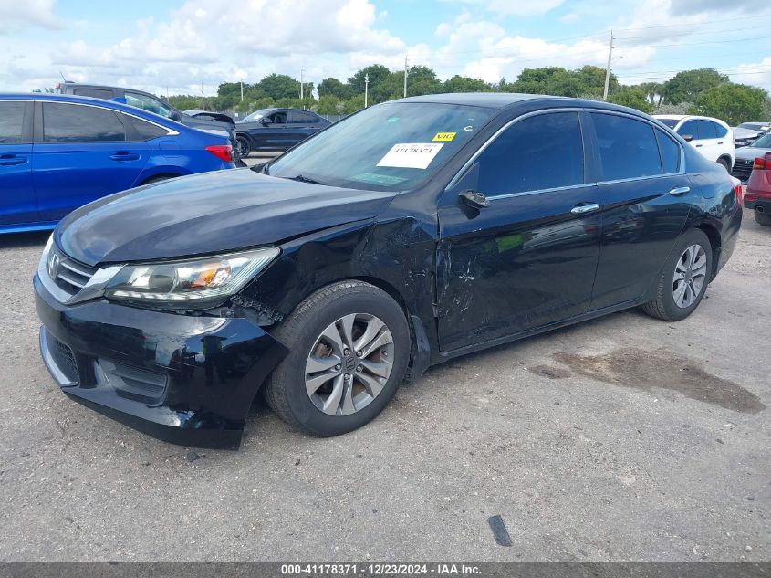 VIN 1HGCR2F37EA306082 2014 Honda Accord, LX no.2