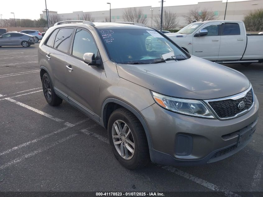 VIN 5XYKT4A70FG601172 2015 KIA Sorento, Lx V6 no.1