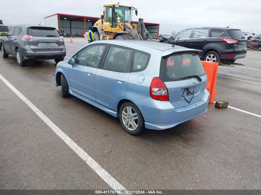 2008 HONDA FIT VIN: JHMGD38678S049448