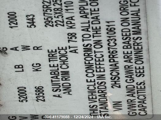 2007 International 9400 9400I VIN: 2HSCNAPR67C310611 Lot: 41179088