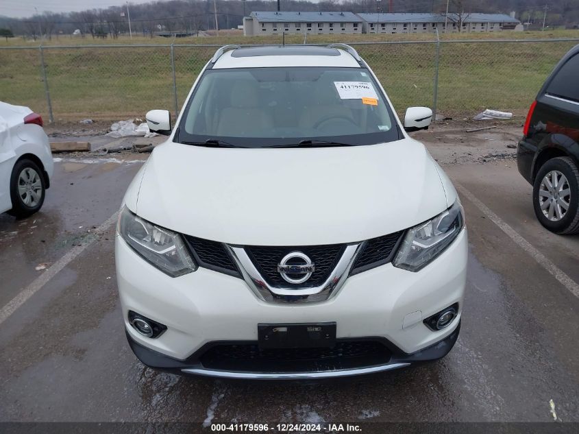 2016 Nissan Rogue Sl VIN: 5N1AT2MV9GC773955 Lot: 41179596