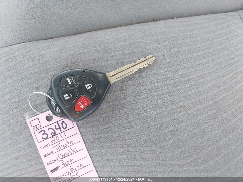 2011 TOYOTA COROLLA VIN: JTDBU4EE0B9131694