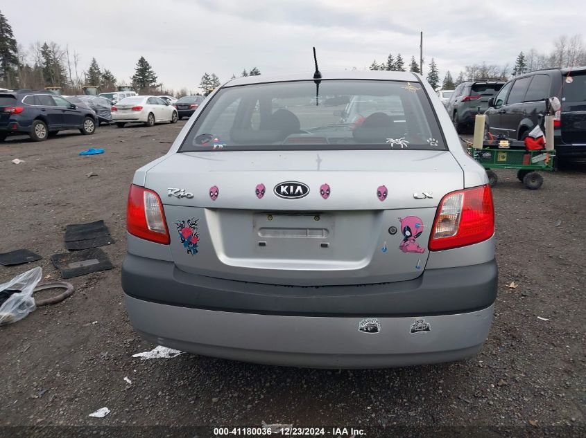 2008 Kia Rio Lx VIN: KNADE123X86431094 Lot: 41180036