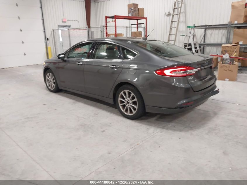 VIN 3FA6P0HD6HR405651 2017 Ford Fusion, SE no.3