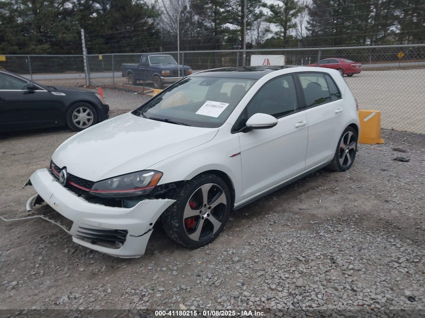 2016 VOLKSWAGEN GOLF GTI AUTOBAHN W/PERFORMANCE PACKAGE 4-DOOR - 3VW547AU1GM023568