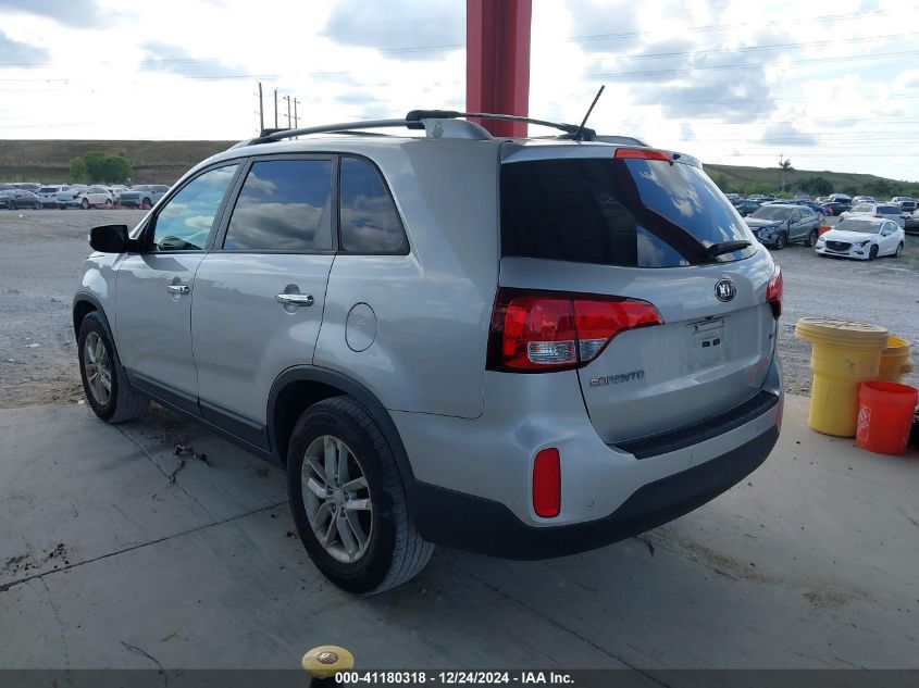 VIN 5XYKT3A61EG538518 2014 KIA Sorento, LX no.3