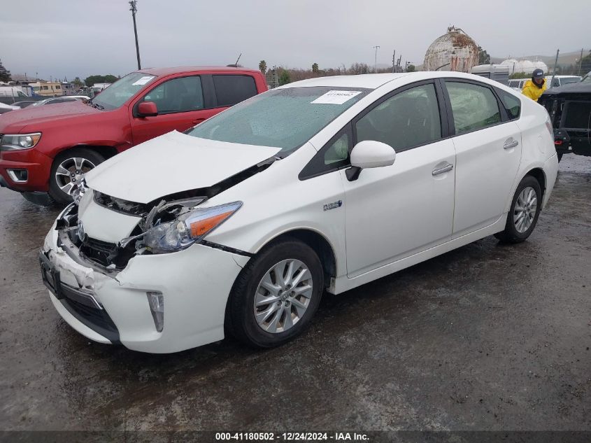 VIN JTDKN3DP5E3052927 2014 Toyota Prius, Plug-In Ad... no.2