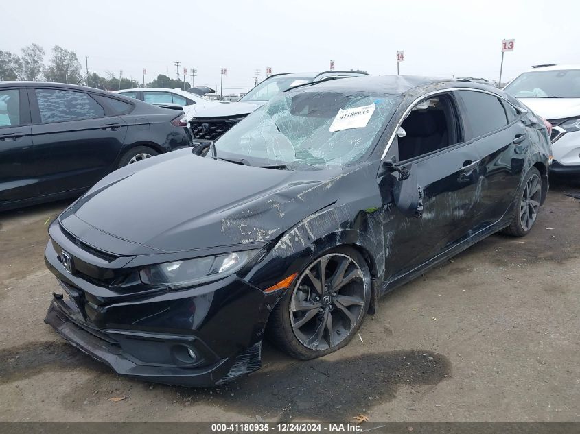 VIN 2HGFC2F89KH570377 2019 HONDA CIVIC no.2