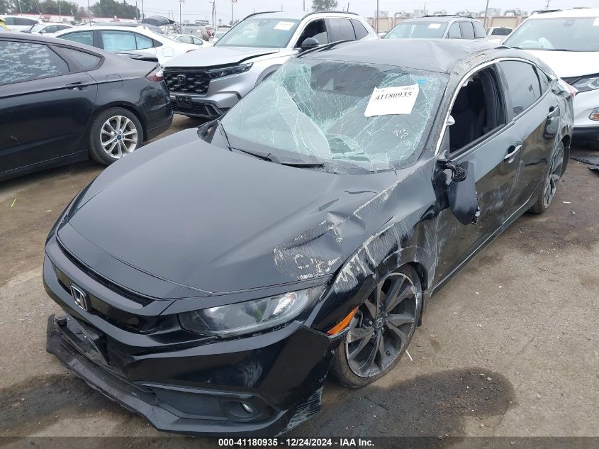 VIN 2HGFC2F89KH570377 2019 HONDA CIVIC no.6