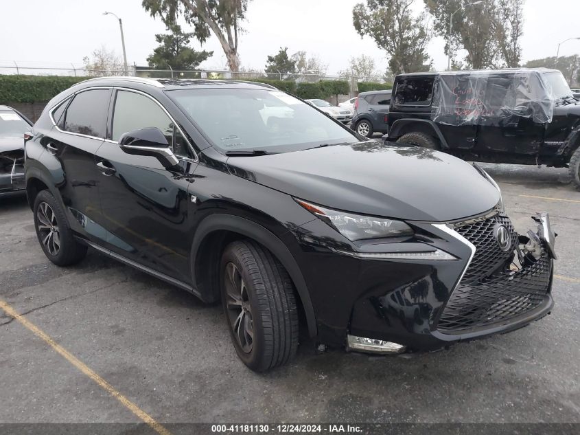 VIN JTJBARBZ4F2011051 2015 Lexus NX, 200T F Sport no.1