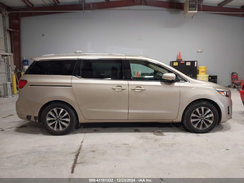 2015 Kia Sedona Sx VIN: KNDMC5C16F6018633 Lot: 41181332